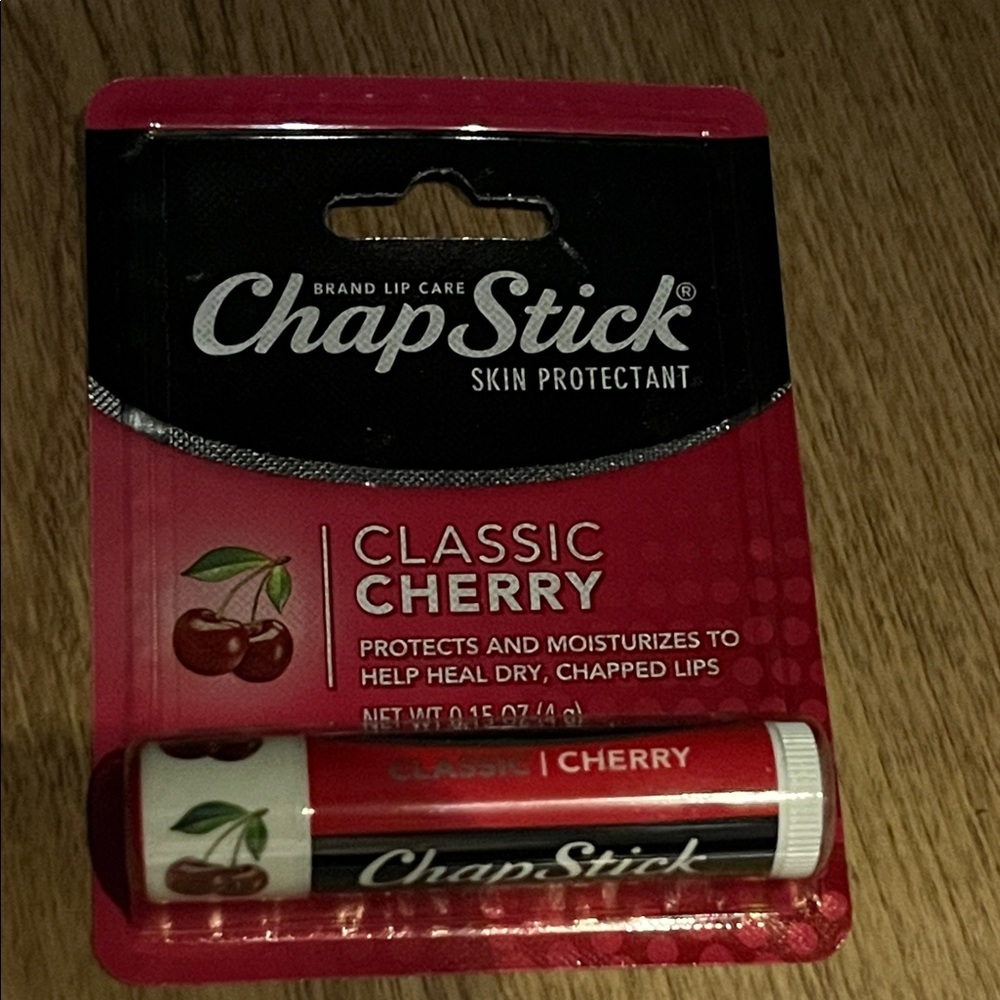 ChapStick Classic Cherry Lip Balm New